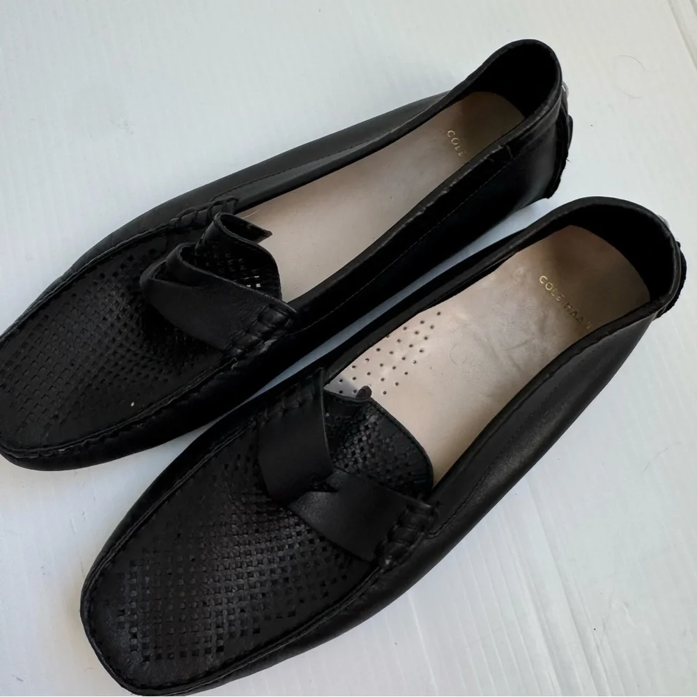 Cole Haan Men's Grand Laser Penny Driving Style Loafer Black size 9.5